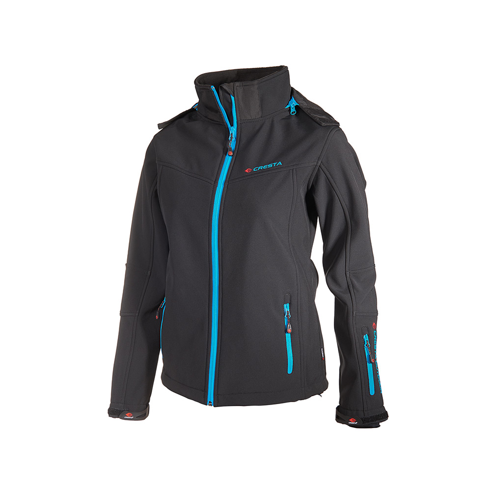 Neon Detailed Hooded Softshell Jacket