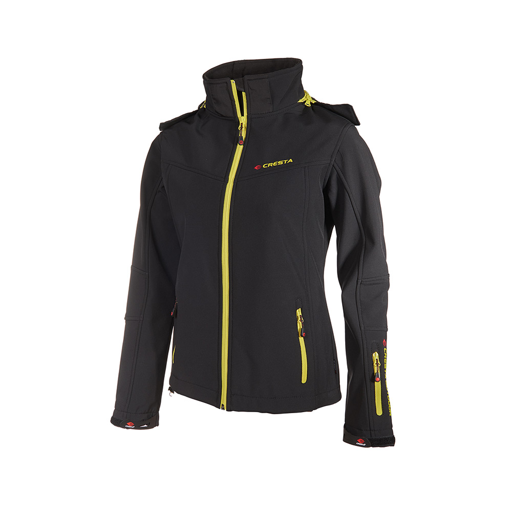 Kapüşonlu Neon Detaylı Softshell Ceket