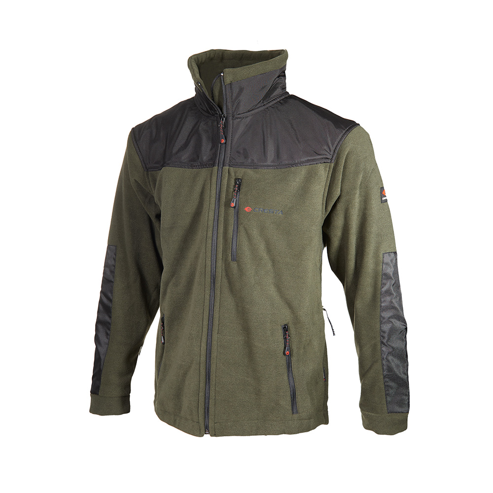 Coated and Hidden Hooded Fleece Jacket