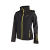 Kapüşonlu Neon Detaylı Softshell Ceket
