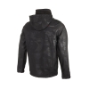 Kaplamalı ve Kapüşonlu Desenli Softshell Ceket