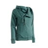 Çapraz Tam Fermuarlı Kapüşonlu Sweatshirt