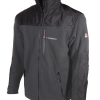 Coated and Hidden Hooded Fleece Jacket